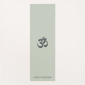Chic Monogram om Symbool pasta Green Yoga Mat (Voorkant)