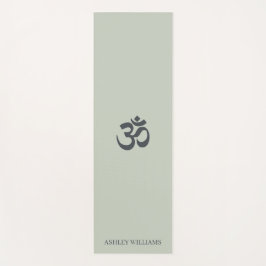 Chic Monogram om Symbool pasta Green Yoga Mat