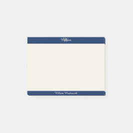 Chic Monogram Post-it Notities met aangepaste naam Post-it® Notes