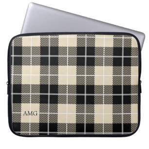 Chic Monogram Thompson Camel Pset Pattern Laptop Sleeve