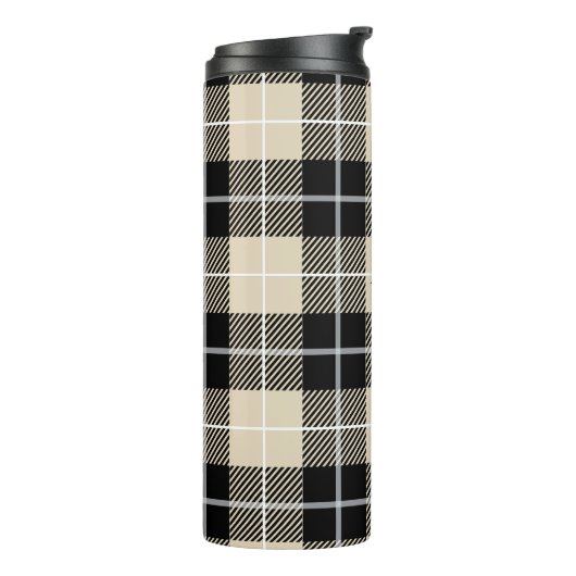 Chic Monogram Thompson Camel Pset Pattern Thermosbeker (Gedraaid links)