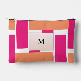 Chic Monogram Vrouwelijk Streeppatroon Etui