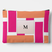Chic Monogram Vrouwelijk Streeppatroon Etui (Voorkant)
