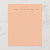 Chic Monogram Yellow Green floral Wedding (Achterkant)