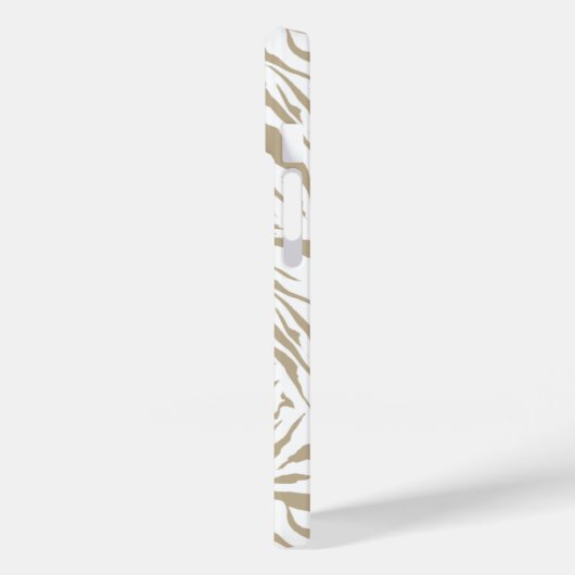 Chic Monogram Zebra Case-Mate iPhone Case (Achterkant / Links)
