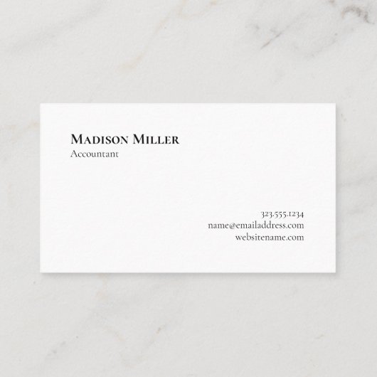 Chic Monogram Zwart-Wit Plakt Patroon Visitekaartje (Achterkant)