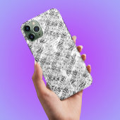 Chic Monogramed Flowers and stripes Hoesje-Mate iP Case-Mate iPhone Case