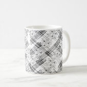 Chic Monogramed Flowers and stripes Koffiemok (Voorkant rechts)