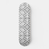 Chic Monogramed Flowers and stripes Persoonlijk Skateboard (Voorkant)