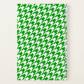 Chic Monogrammed Green Houndstooth Bullet Notitieboek (Achterkant)