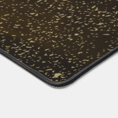 Chic Monogrammed initiaal Gouden Confetti Desk Mat (Hoek)