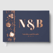 Chic Monogrammed Wedding Gastenboek (Voorkant)