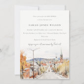 Chic Montpelier City Scape Vermont Baby shower Kaart (Voorkant)