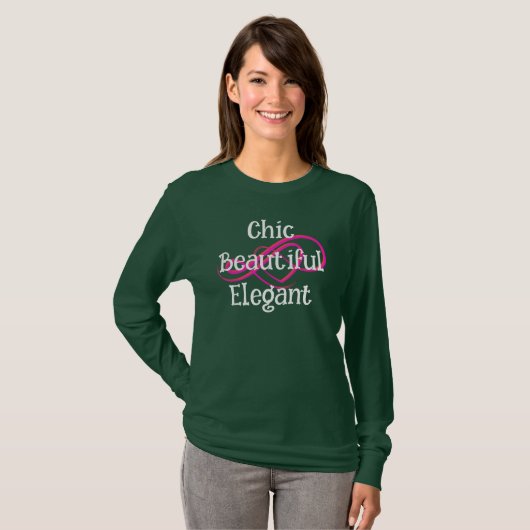 Chic, Mooie, Elegante T-Shirt (Voorkant volledig)