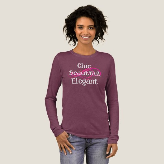 Chic, Mooie, Elegante T-Shirt (Voorkant)