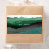 Chic Mountian Waterverf | Blauw & Groen | Aangepas Etiket (Insitu)