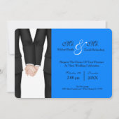 Chic Mr. en de heer Tuxedo Couple Wedding Celebrat Kaart (Voorkant)