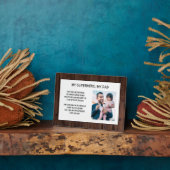 Chic My Superheld My Dad Photo Wood Vaderdag Fotoplaat (Zijkant)