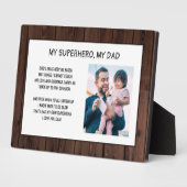 Chic My Superheld My Dad Photo Wood Vaderdag Fotoplaat (Zijkant)