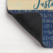 Chic Mysterious Egyptian Lotus Scarab Hieroglyphs Muismat (Hoek)