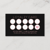 Chic nagelsalon Manicurist Poolse Hand Klantenkaartje (Achterkant)