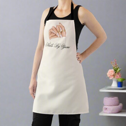 Chic Nail Artist Beauty Salon Manicurist Uniform Schort