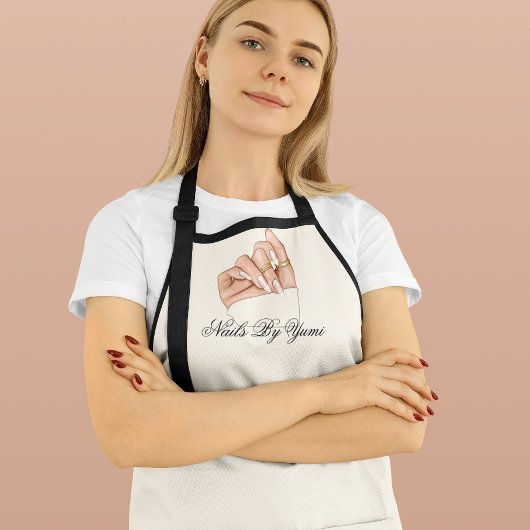 Chic Nail Artist Beauty Salon Manicurist Uniform Schort