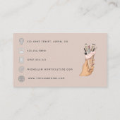 Chic Nail Salon Branding voor moderne professional Visitekaartje (Achterkant)