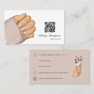 Chic Nail Salon Branding voor moderne professional Visitekaartje