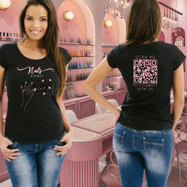 Chic Nail Salon Manicurist Hand Custom T-shirt