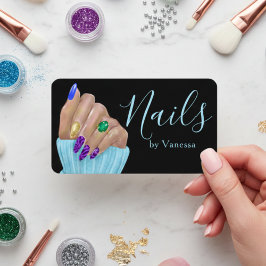 Chic Nail Technician Beauty Salon Branding Visitekaartje