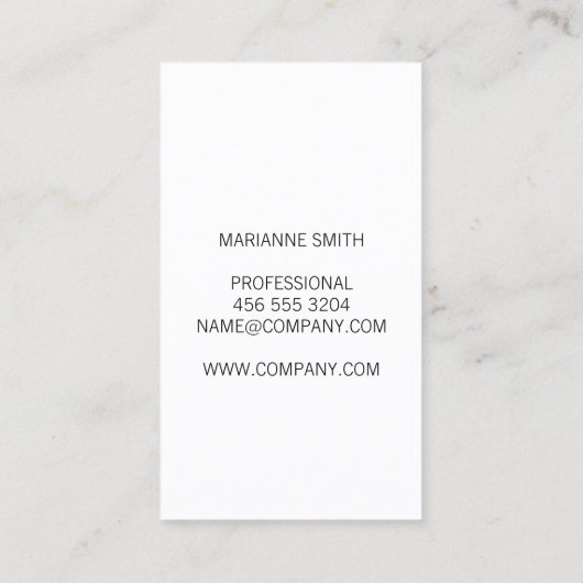 Chic namaak leer | Executive Visitekaartje (Achterkant)