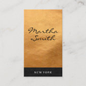 Chic namaak leer | Executive Visitekaartje (Voorkant)