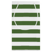 Chic Name Big True Green Stripes en Monogram Klein Cadeauzakje (Achterkant)