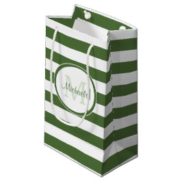 Chic Name Big True Green Stripes en Monogram Klein Cadeauzakje