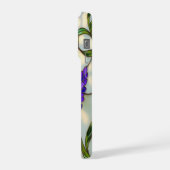 Chic nature lovers lavender sprigs stained Glass iPhone Hoesje (Linkerkant)