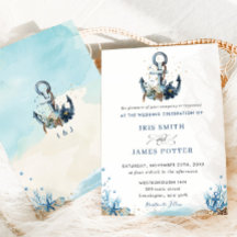 Chic Nautical Anchor Beach Modern Wedding