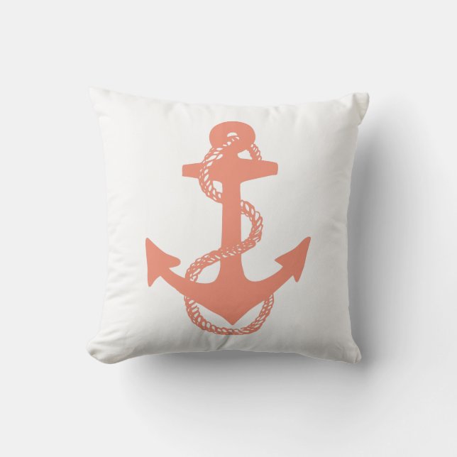 chic nautical ANCHOR tweezijdig | Buitenkussen (Voorkant)