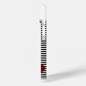 Chic Nautical Black & White Striped Personalized Case-Mate iPhone Case (Achterkant / Links)