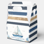 Chic Nautical Boat Ahoy Het is een Boy Baby shower Bedankdoosjes (Geopend)