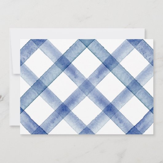 Chic Nautical Navy Blue Bow Wedding Save The Date (Achterkant)