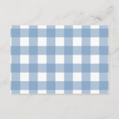 Chic Nautische Coquette Bow Wedding Informatiekaartje (Achterkant)