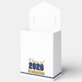 Chic Navy Blue Class of 2026 Custom Graduation Bedankdoosjes (Open)