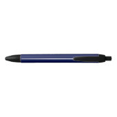 Chic Navy Blue Name Custom Handwritten Script Zwarte Inkt Pen (Achterkant)