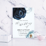 Chic Navy Blue Peony Floral Wedding Invitation Kaart<br><div class="desc">Chic Wedding Invitation met geschilderde waterverf pinda's in marineblauw en wit. Voor meer geavanceerde aanpassing van dit ontwerp,  te klikken gelieve de knoop "aanpassen". Overeenkomende objecten zijn ook beschikbaar.</div>