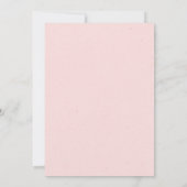 Chic Navy Blush Pink Floral Wedding Shower Invites (Achterkant)