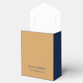 Chic Navy Goud Verjaardag Bedankt Bedankdoosjes (Geopend)