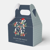 Chic Navy Red Green White Peace-kerstval Bedankdoosjes (Voorkant Zijde)