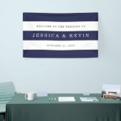 Chic Navy Stripes Wedding Spandoek (Beurs)