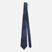 Chic Navy & Witte Tijdloze Polka Dots stropdas (Voorkant)